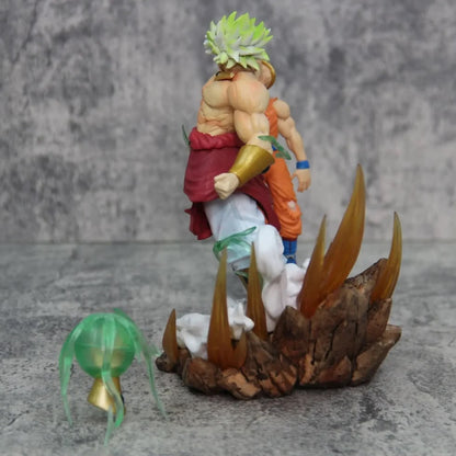 Legendary Super Saiyan Broly vs Super Saiyan Goku Battle Scene Anime Figure | Dragon Ball Z PVC Collectible Display Statue