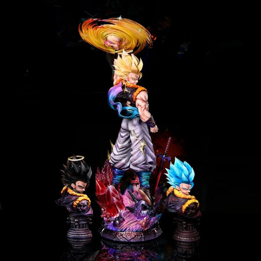 Super Saiyan Gogeta Figure – Dragon Ball Z Collectible Diorama Statue with Energy Effects
