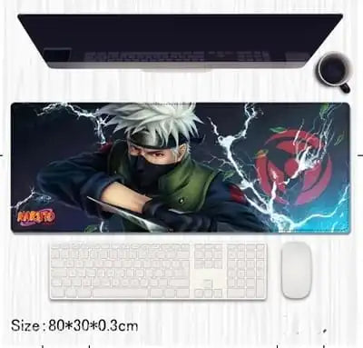Kakashi Hatake Naruto Extended Desk Mat 80×30cm – Anime Gaming Mouse Pad