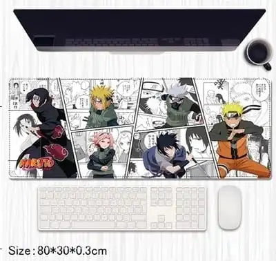 Naruto Anime Extended Desk Mat 80×30cm – Manga Character Gaming Mouse Pad