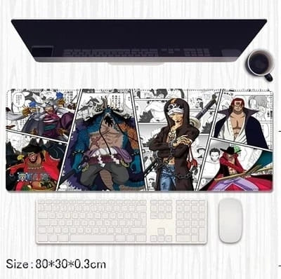 One Piece Anime Character Collage Extended Gaming Desk Mat 80×30cm