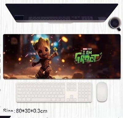 Baby Groot Gaming Desk Mat 80×30cm – Guardians of the Galaxy Extended Mouse Pad