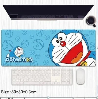 Doraemon Anime Gaming Desk Mat 80×30cm – Extended Mouse Pad