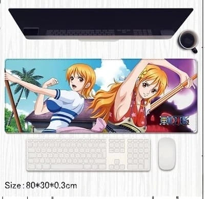 One Piece Nami Anime Gaming Desk Mat 80×30cm – Extended Mouse Pad