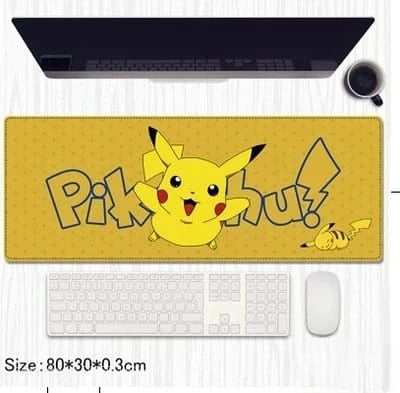 Pikachu Pokémon Gaming Desk Mat 80×30cm – Yellow Extended Mouse Pad