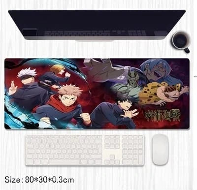 Jujutsu Kaisen Anime Gaming Desk Mat 80×30cm – Extended Mouse Pad