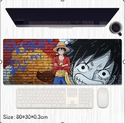 One Piece Monkey D. Luffy Extended Gaming Desk Mat 80×30cm – Anime Mouse Pad