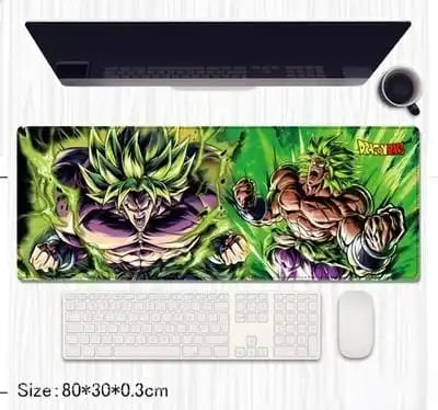Dragon Ball Broly Extended Gaming Desk Mat 80×30cm – Anime Mouse Pad