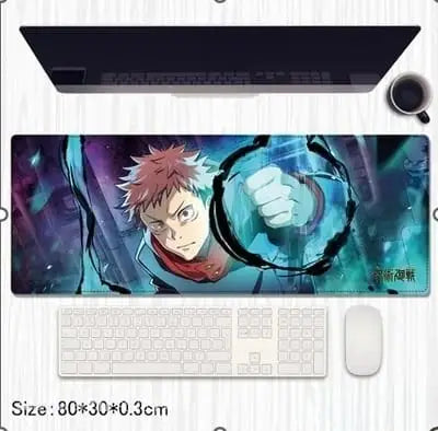 Jujutsu Kaisen Yuji Itadori Extended Desk Mat 80×30cm – Anime Gaming Mouse Pad