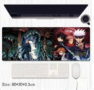 Jujutsu Kaisen Gojo Sukuna Extended Desk Mat 80×30cm – Anime Gaming Mouse Pad