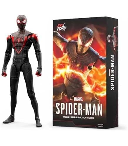 ZD Toys Spider-Man Miles Morales 1:10 Scale Action Figure – 18cm Marvel Collectible