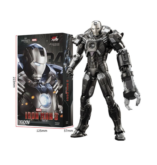 ZD Toys Iron Man Mark 34 “Southpaw” 1:10 Scale Action Figure – Iron Man 3 Marvel Collectible