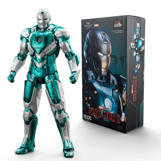 ZD Toys Iron Man Mark 31 “Piston” 1:10 Scale Action Figure – Iron Man 3 Marvel Collectible
