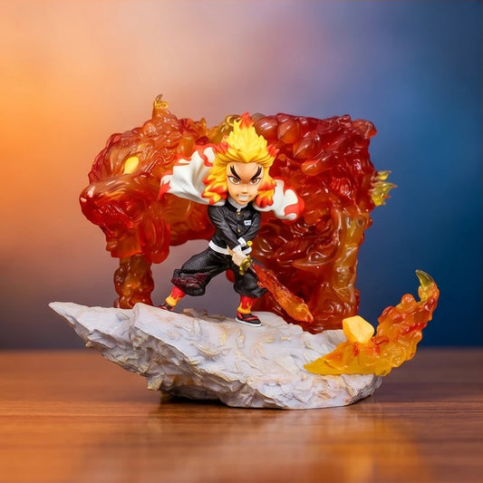Demon Slayer Kyojuro Rengoku 14cm Statue – Flame Hashira Anime Collectible Figure