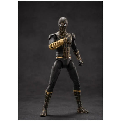 Spider-Man Black & Gold 1/10 Scale Action Figure – Marvel Collectible with Web Effects
