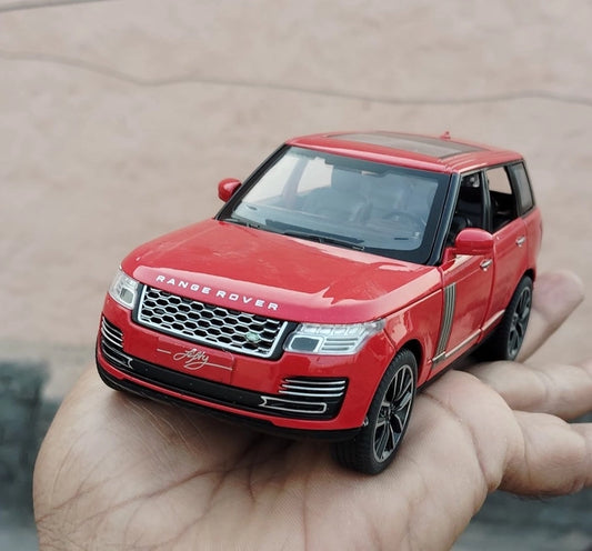Range Rover 50th Anniversary 1:24 Die-Cast Model Car – Red SUV with Opening Doors