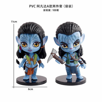 Avatar Chibi PVC Figure Set – Jake Sully & Neytiri