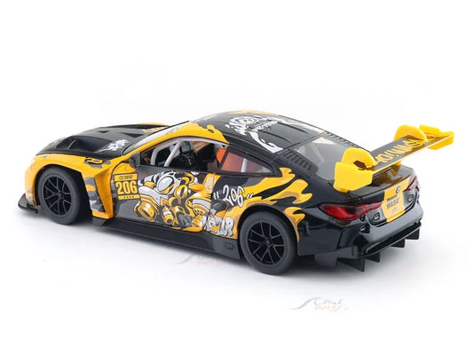 CCA BMW M4 GT3 WASA #206 1:24 Scale Die-Cast Model Car – Hardcore-Q Racing Livery