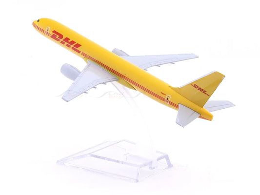 DHL Boeing 757 B757 16cm Alloy Model Aircraft with Display Stand