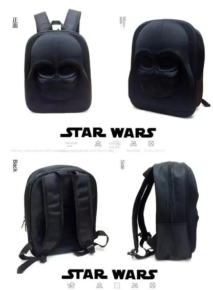 Darth Vader 3D Helmet Backpack – Star Wars Black Character School Bag
