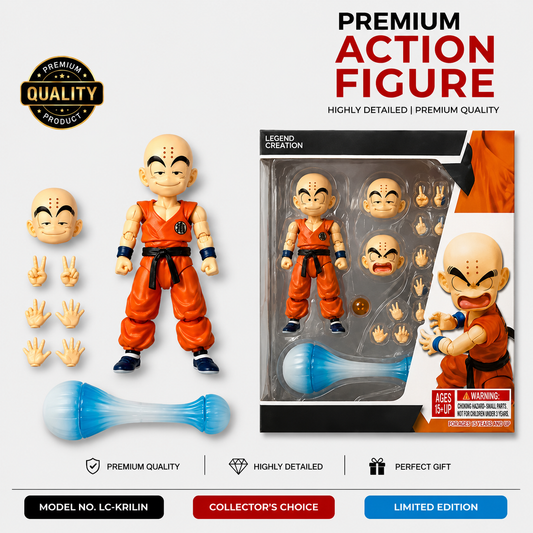 Krillin Dragon Ball Z 6–7 Inch Articulated Action Figure – Legend Creation LC-KRILIN