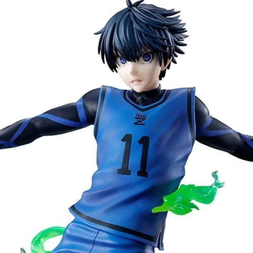 Nagi Seishiro Figure 17cm – Blue Lock Soccer Collectible Statue with Football & Green Effect