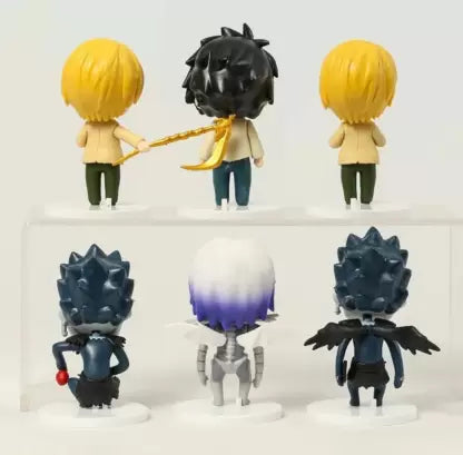 Death Note Chibi Figure Set – Light Yagami, Misa Amane & Ryuk Mini PVC Collectible Figures (5-Piece Set)
