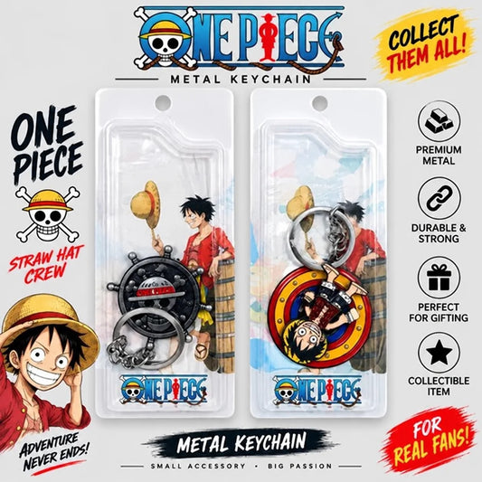 One Piece Luffy Metal Keychain – Monkey D. Luffy Anime Collectible