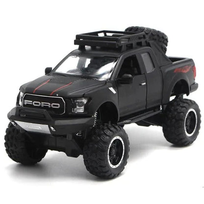 Ford F-150 Raptor 1:32 Die-Cast Model Pickup Truck – Off-Road Police Style with Lights