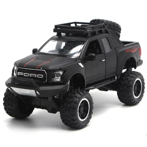 Ford F-150 Raptor 1:32 Die-Cast Model Pickup Truck – Off-Road Police Style with Lights