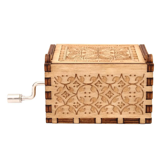 Platform 9¾ Wooden Music Box | Wizarding Inspired Hand Crank Musical Gift