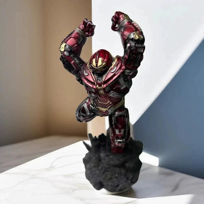Hulkbuster resin statue close-up front three-quarter view