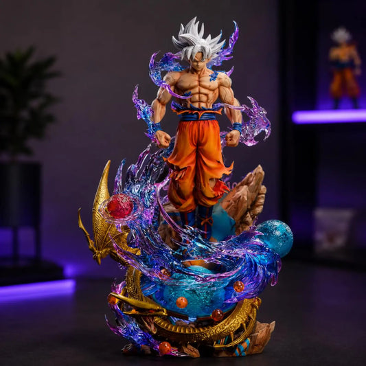 Goku Ultra Instinct Dragon Ball Figure – 30cm Light-Up Anime Collectible Statue