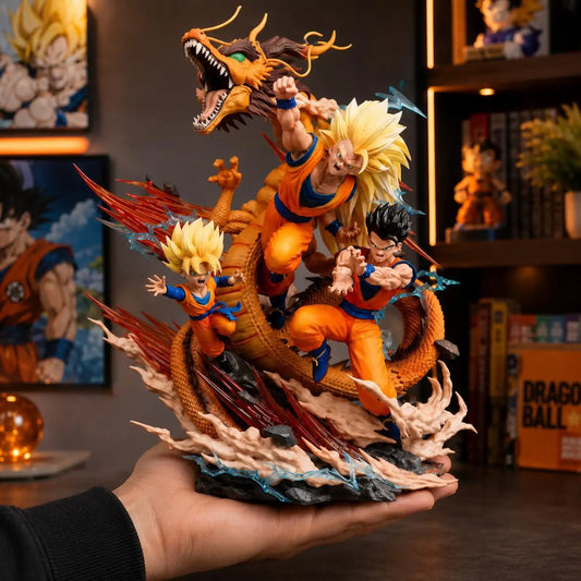 Super Saiyan 3 Goku Dragon Fist Father & Sons Figure 27.5cm – Dragon Ball PVC Diorama Statue