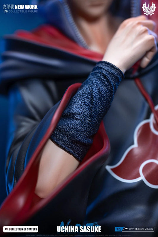 Naruto Shippuden Sasuke Uchiha Akatsuki Statue – Sharingan Collectible Figure