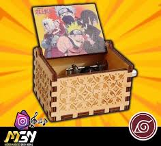 Naruto Wooden Music Box | Naruto Uzumaki Hand Crank Mechanical Anime Collectible
