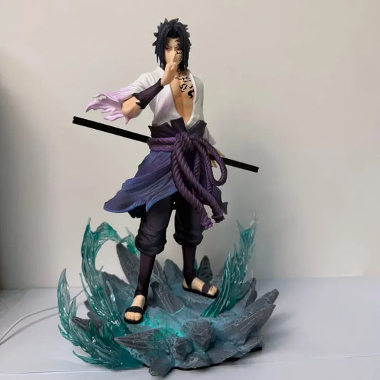 Sasuke Uchiha Cursed Mark Statue – Naruto Shippuden Light-Up Figure