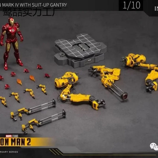ZD Toys Iron Man Mark IV with Suit-Up Gantry 1:10 Scale – 18cm Marvel Collectible