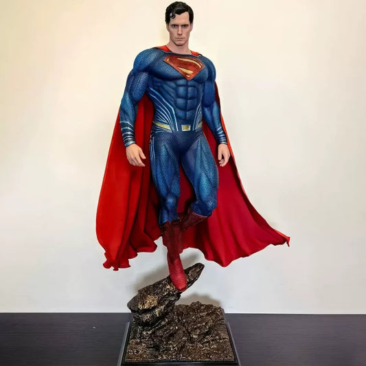 Superman Man of Steel Statue – DC Comics Clark Kent Display Figure with Red Cape