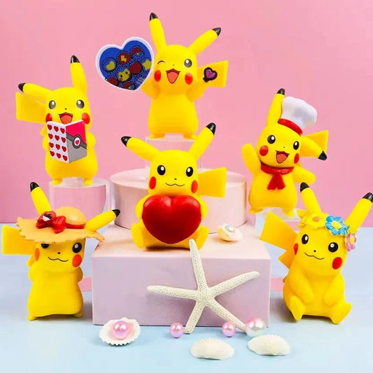 Sanrio Flower Season 6-Piece PVC Figure Set – Hello Kitty, My Melody, Kuromi & Friends