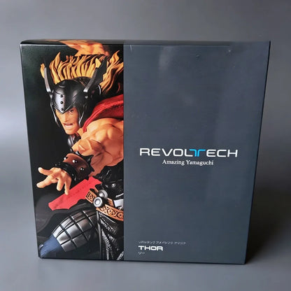 Revoltech Amazing Yamaguchi Thor Action Figure 18cm – Marvel Comics, Mjolnir, Fabric Cape & Lightning Effects
