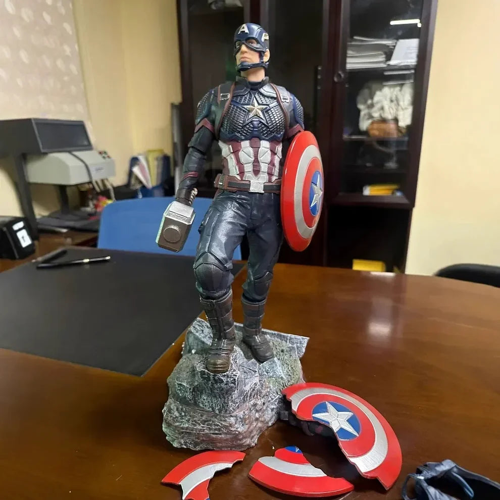 Captain America Avengers Endgame Final Battle Figure – Mjolnir & Broken Shield