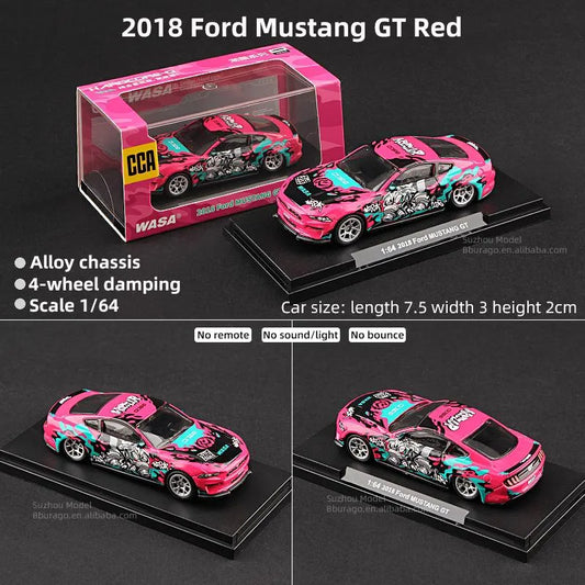 CCA Ford Mustang GT3 WASA 1:24 Scale Die-Cast Model Car – Hardcore-Q Racing Livery