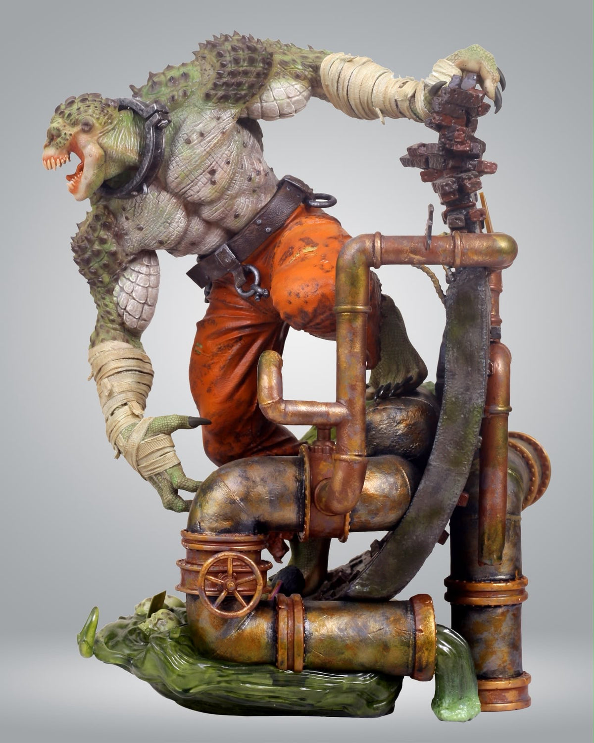 Killer Croc statue side profile