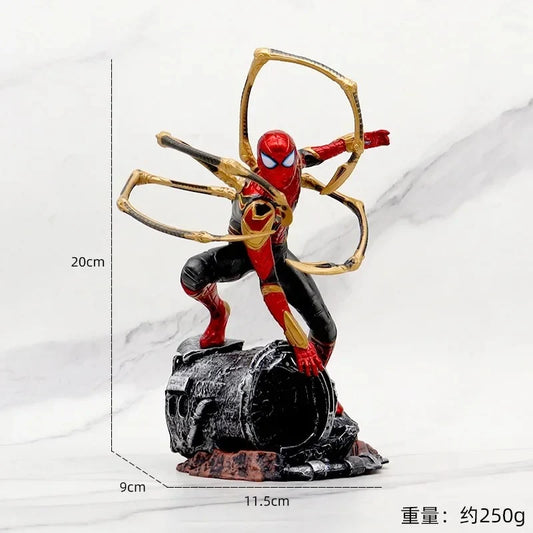 Iron Spider 19cm PVC Figure – Spider-Man Mechanical Arms Crouching Collectible