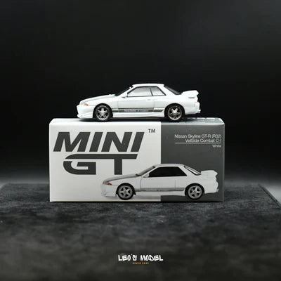 MINI GT #397 Nissan Skyline GT-R R34 V-Spec N1 1:64 Die-Cast – White RHD