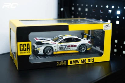 CCA BMW M6 GT3 #99 1:24 Die-Cast Model Car – White GT3 Racing Collectible