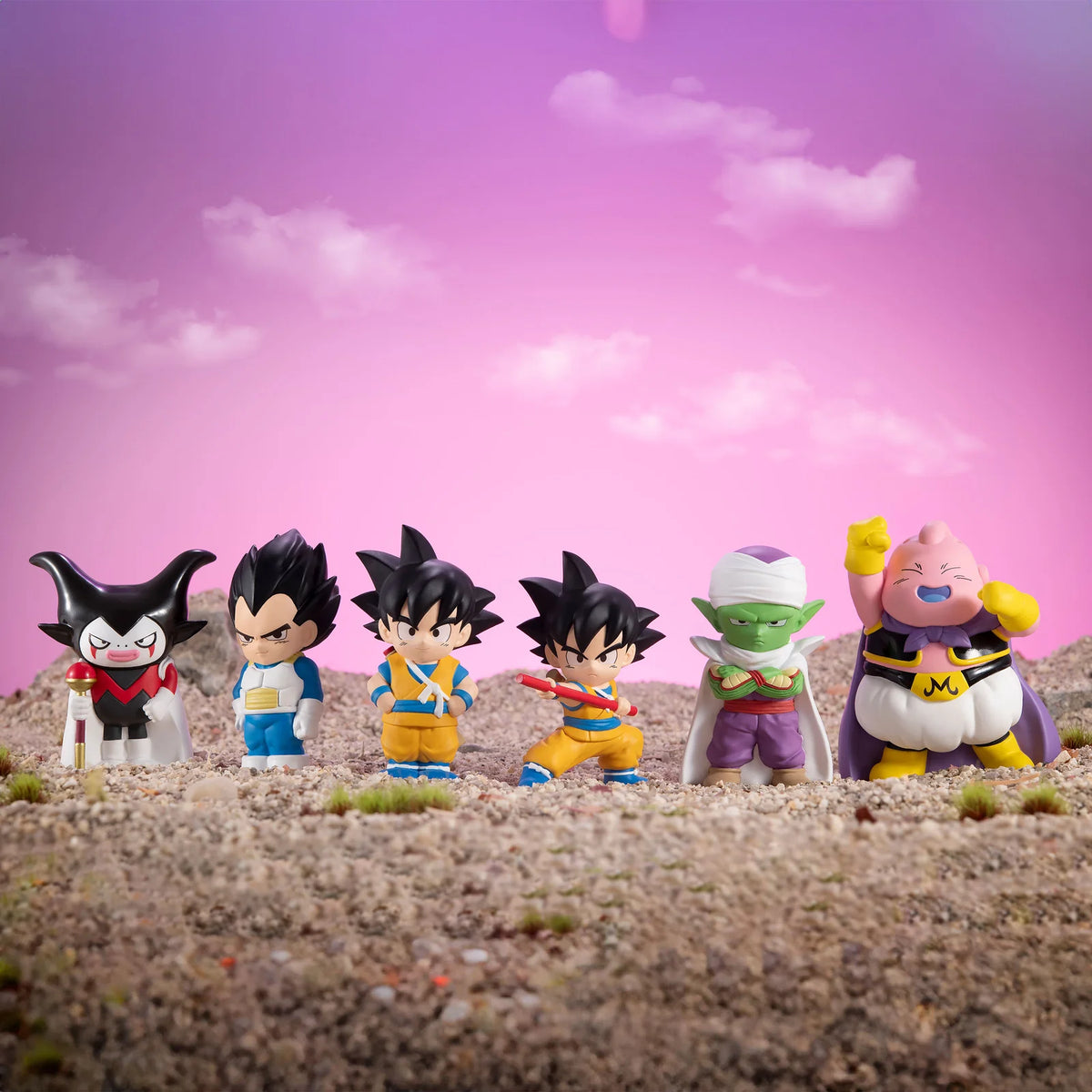 Dragon Ball Figure Set – Goku, Majin Buu & Piccolo Collectible Display Figures