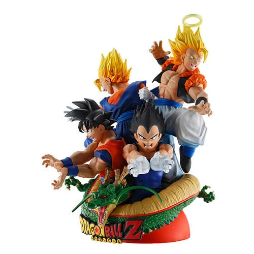 Dragon Ball Z Goku Vegeta Gohan Gotenks & Shenron Statue – Super Saiyan Multi-Character Diorama