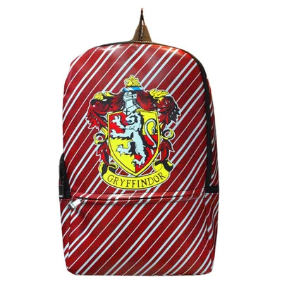 Harry Potter Gryffindor Backpack – Red Striped Hogwarts House School Bag